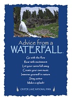 Your True Nature Greeting Card Advice from a Waterfall
